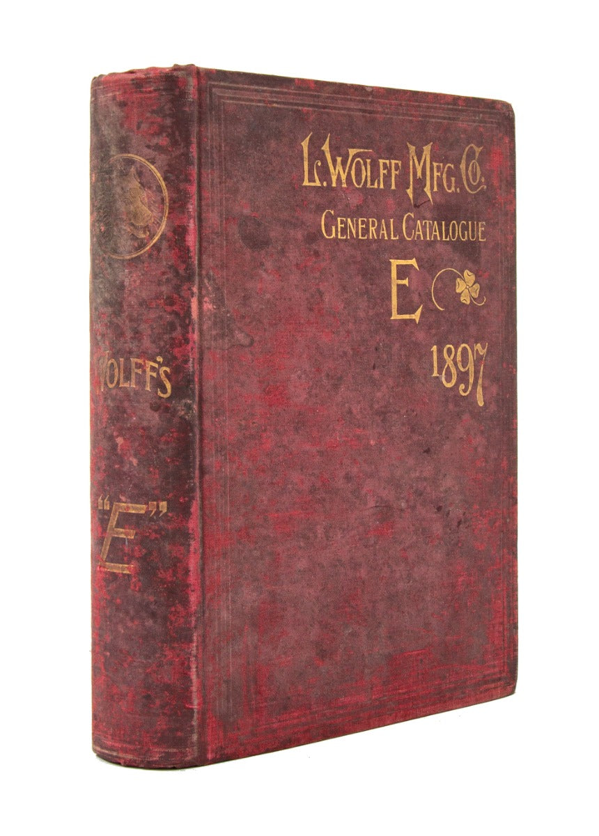 rare original and intact 1897 hardbound l. wolff & company plumbing equipment catalog for residential and commerical buildings