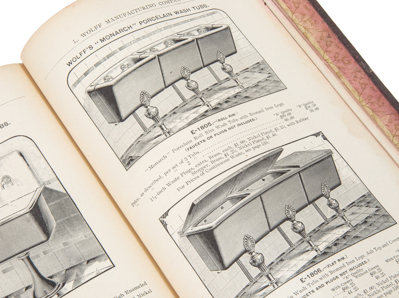 rare original and intact 1897 hardbound l. wolff & company plumbing equipment catalog for residential and commerical buildings