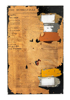 rare all original reverse-painted 19th century glass sign executed by zero marx for senour's floor paints