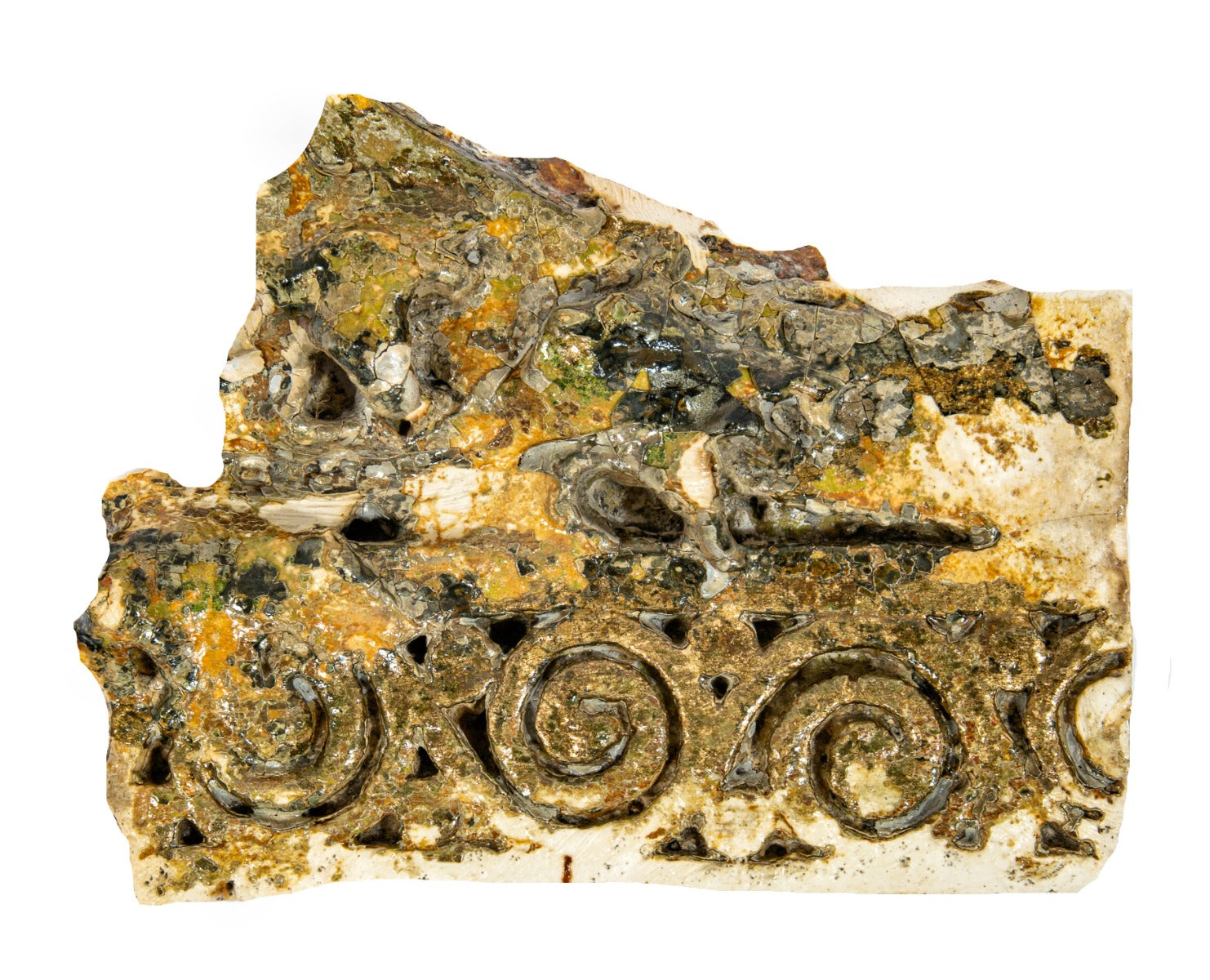 original 1892 schiller building or garrick theater interior auditorium balcony cast plaster fragment