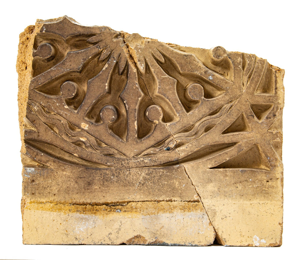 original frank lloyd wright-designed terra cotta ornament salvaged from adler and sullivan's union trust building (1893)