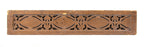frank lloyd wright-designed original fret-sawn pine wood loggia soffet panel with gothic tracery detail