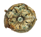 original solon s. beman-designed ornamental cast iron rosette salvaged from the william w. kimball residence