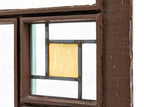 walter burley griffin-designed wood and leaded glass window salvaged from the william temple house
