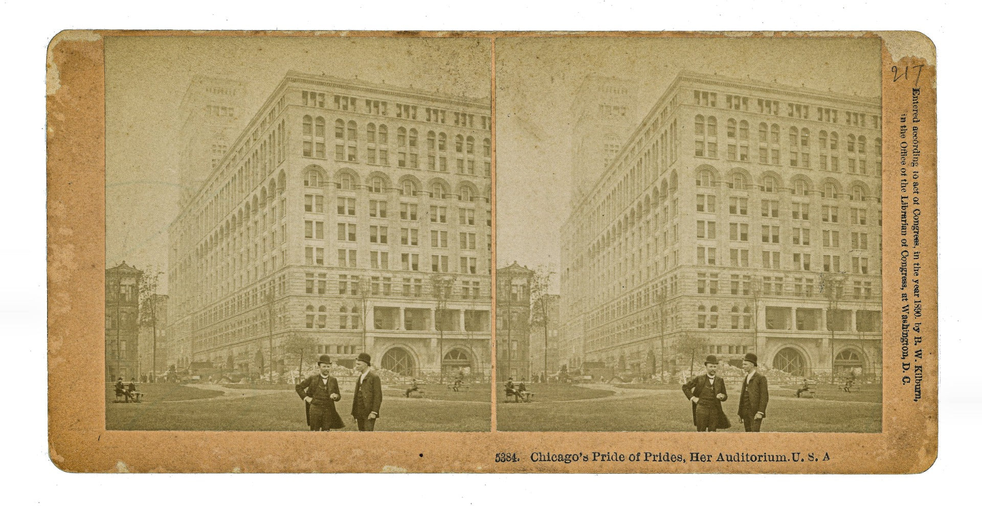 original louis sullivan-designed interior cast plaster auditorium building (1889) border fragment