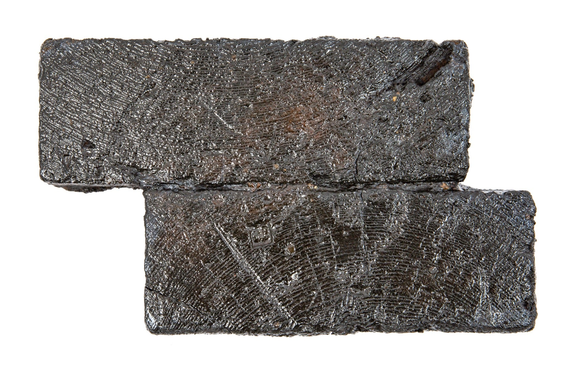 original 1867-1870 unearthed downtown chicago cedar block wood paver street fragment