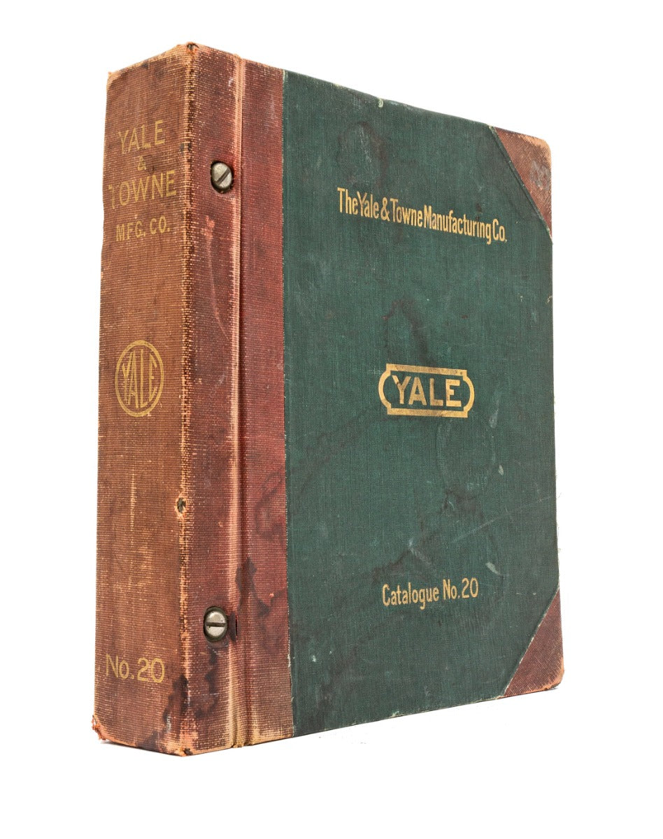 hard to find oversized 1910 no. 20 hardbound yale & towne mfg. company hardware catalog