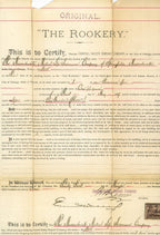 original turn of the century rookery building lease for the massachusetts mutual life insurance company