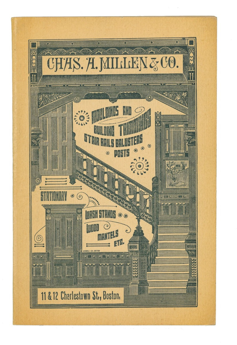 hard to find profusely illustrated 1891 chas. a. millen & company boston millwork catalog