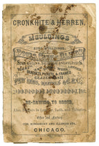 early 1870s original profusely illustrated cronkhite and herren chicago millwork catalog with rope moldings a specialty
