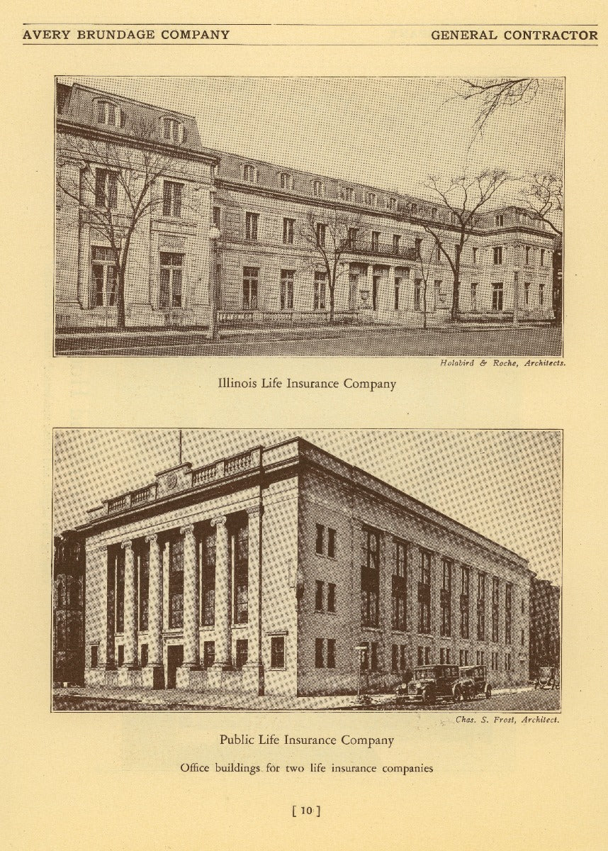 rare early 20th century avery brundage company catalog showcasing their residential and commercial buildings