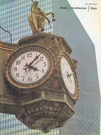 original fold-out brochure of mies van der rohe's one ibm plaza building with aluminum fabricated by alcoa