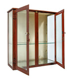 original early 20th century salvaged chicago cook county hospital beveled glass and steel medical cabinet