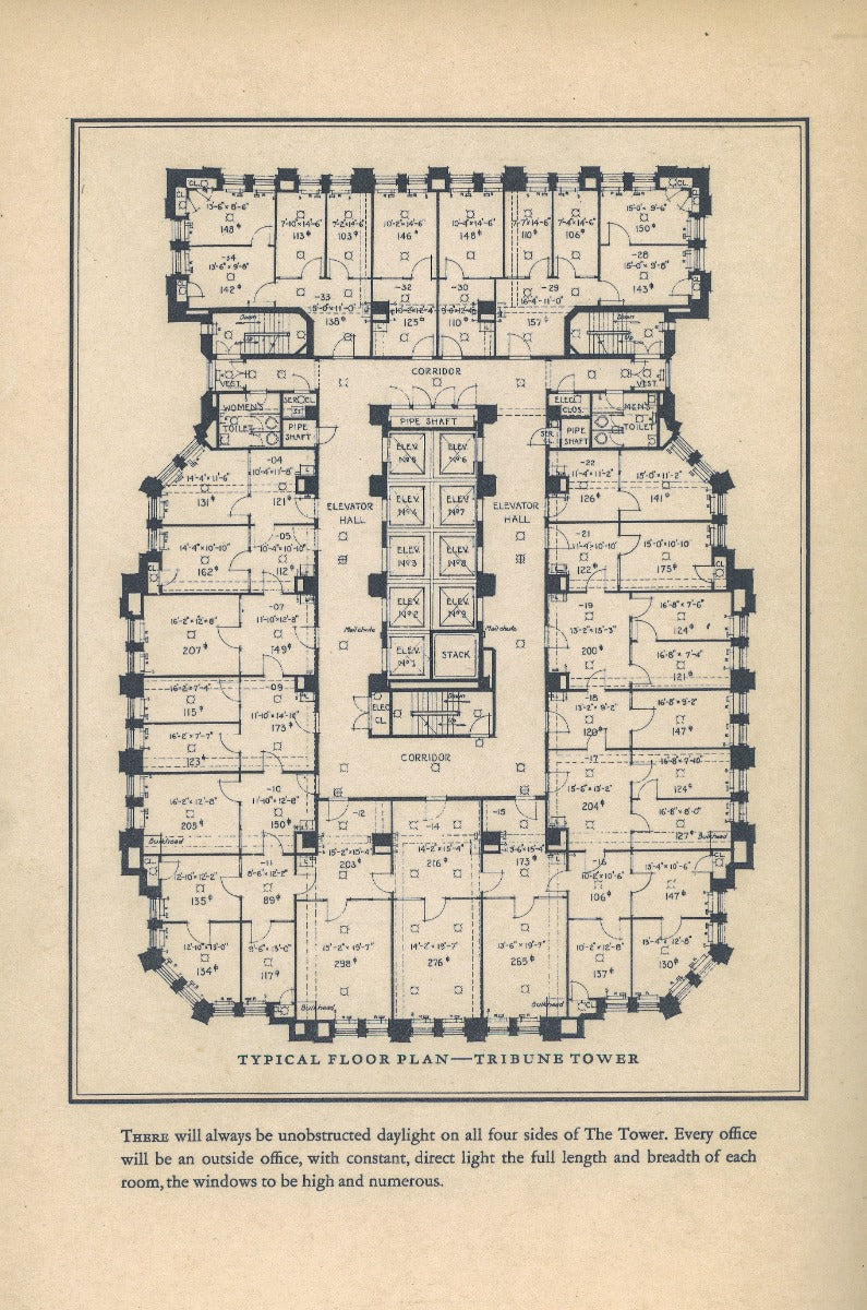 rare 1924 hardbound intact "to the tower" chicago tribune tower building dedication book with floorplan