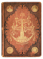 rare 1874 hardbound tunnel and water system of chicago book with several detailed lithographs