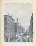 rare 1874 hardbound tunnel and water system of chicago book with several detailed lithographs
