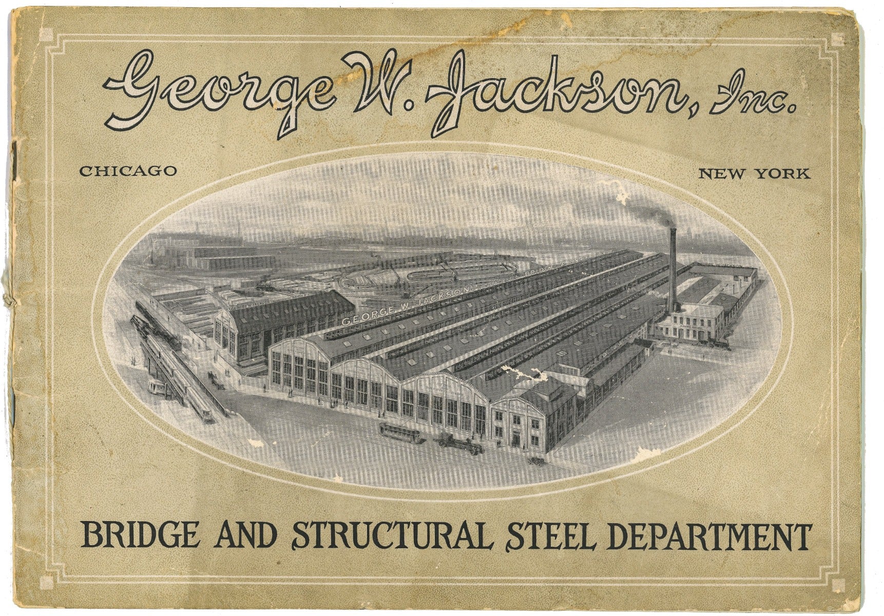 rare early 20th century geroge w. jackson builder catalog featuring comiskey park, elevated railroads and bascule bridges