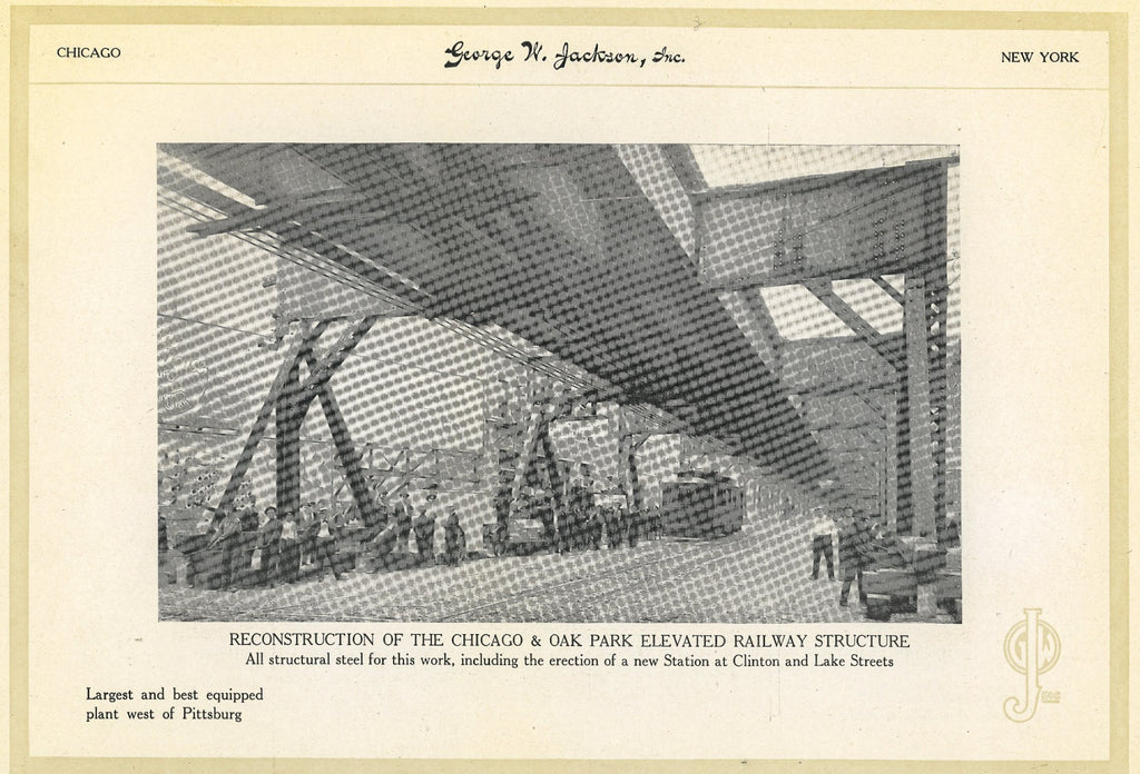 rare early 20th century geroge w. jackson builder catalog featuring comiskey park, elevated railroads and bascule bridges