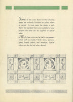 depression-era catalog featuring interior sculptured architectural building glass ornament by steuben