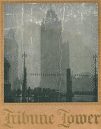 original 1926 oversized hardbound chicago tribune square dedication book with images by raymond trowbridge