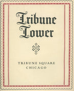 original 1926 oversized hardbound chicago tribune square dedication book with images by raymond trowbridge