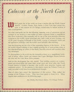 original 1926 oversized hardbound chicago tribune square dedication book with images by raymond trowbridge