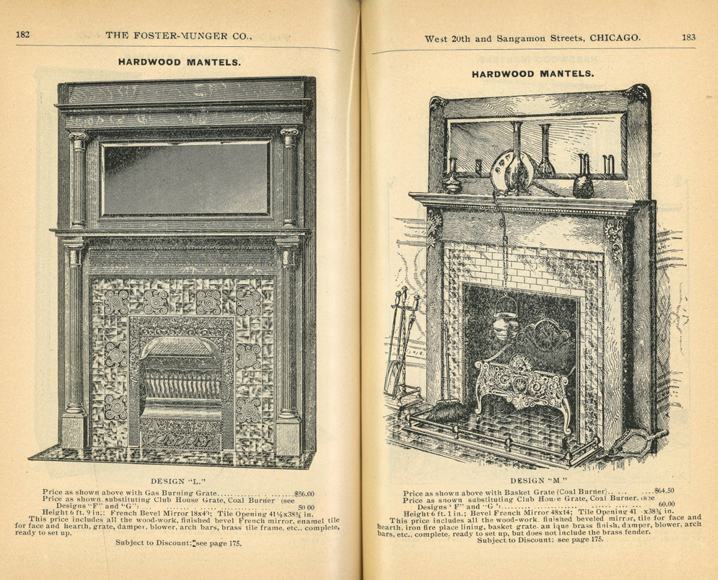 highly collectible c. 1900 foster-munger company "doors, glazed sash, blinds, and mouldings" heavily illustrated softbound official catalogue