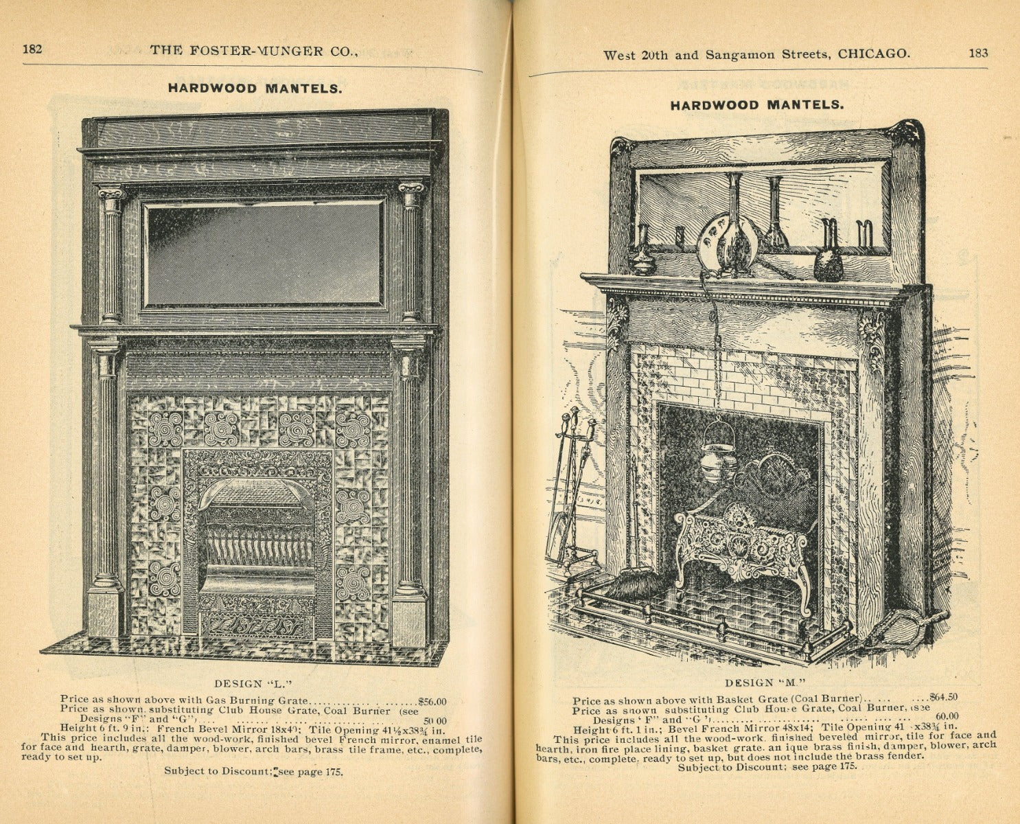 highly collectible c. 1900 foster-munger company "doors, glazed sash, blinds, and mouldings" heavily illustrated softbound official catalogue