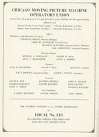 scarce 1934 illinois theatrical directory saddle-stitched booklet
