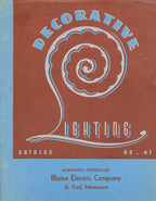 depression-era northwest distributors blaine electric company "decorative lighting" catalog "no. 41"