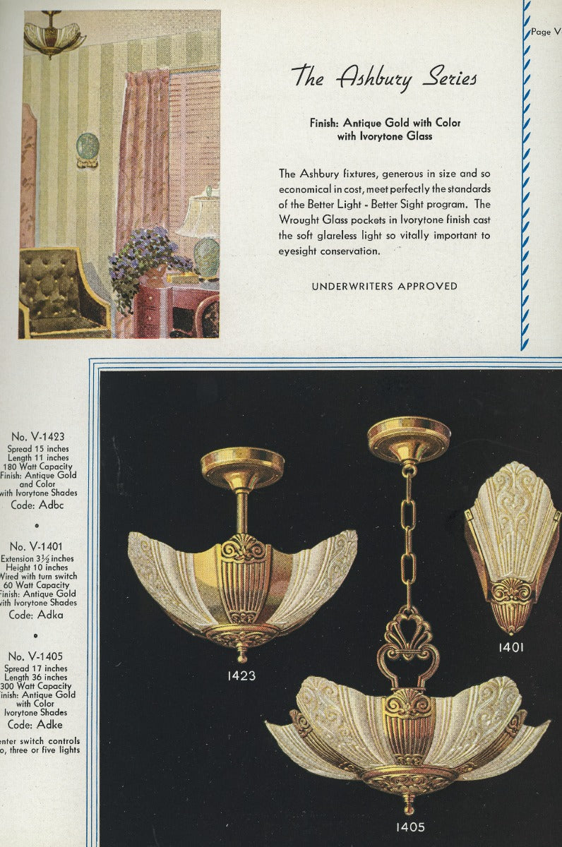 depression-era northwest distributors blaine electric company "decorative lighting" catalog "no. 41"