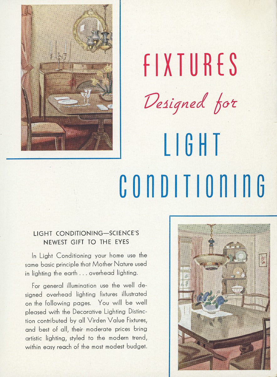 depression-era northwest distributors blaine electric company "decorative lighting" catalog "no. 41"