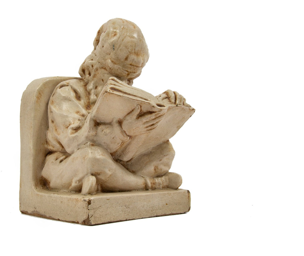 seldom found original mottled glazed early 20th century northwestern terra cotta salesman sample bookend