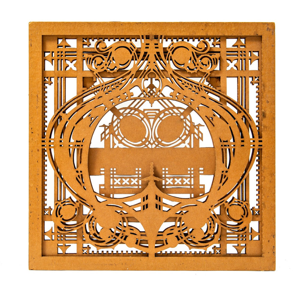one of a kind 3d-printed prototype of an original george grant elmslie-designed schlesinger mayer building reading room screen