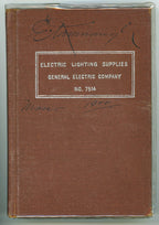 original 1897 hardbound general electric company lighting supply catalog
