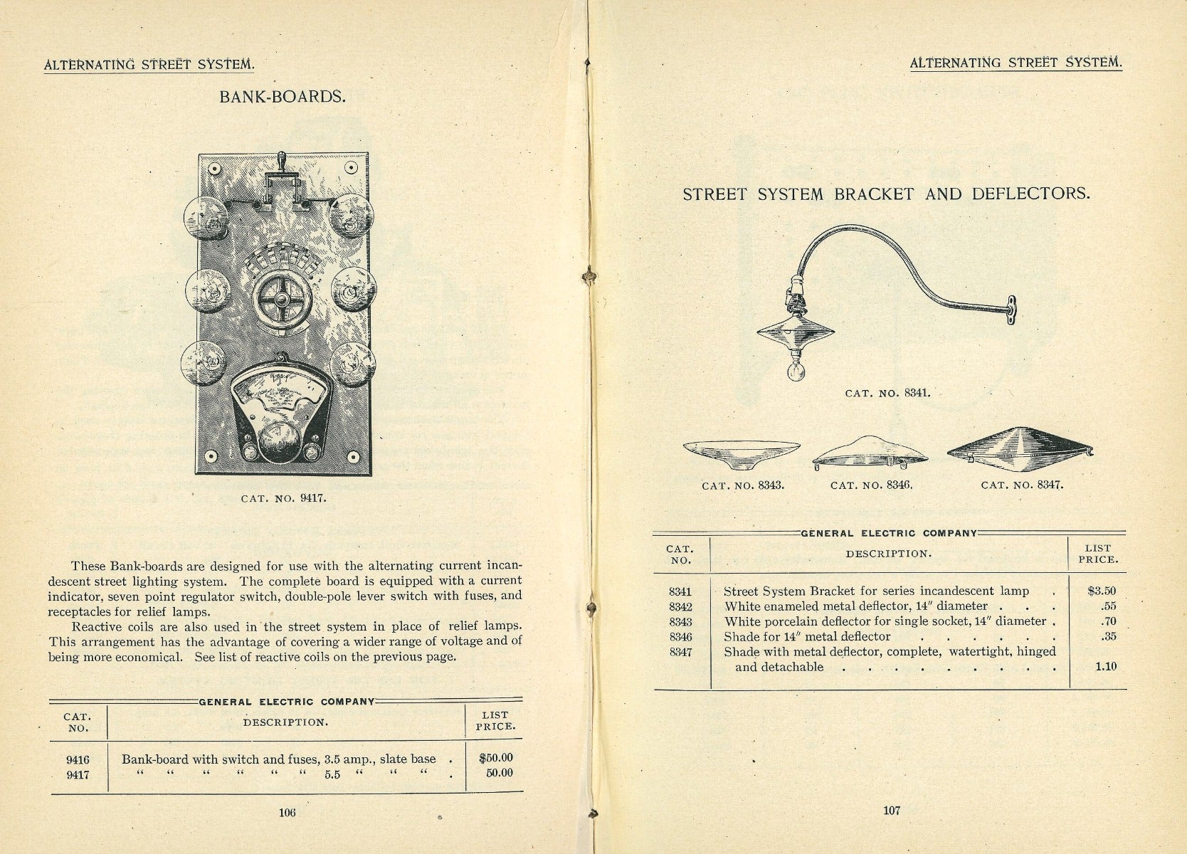 original 1897 hardbound general electric company lighting supply catalog