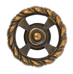 hard to find original ornamental cast bronze "kelp" pattern 1890s doorknob fabricated by yale and towne company