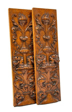 stunning original 19th century hand-carved gilded age new york city mansion wall panels with deep relief ornament