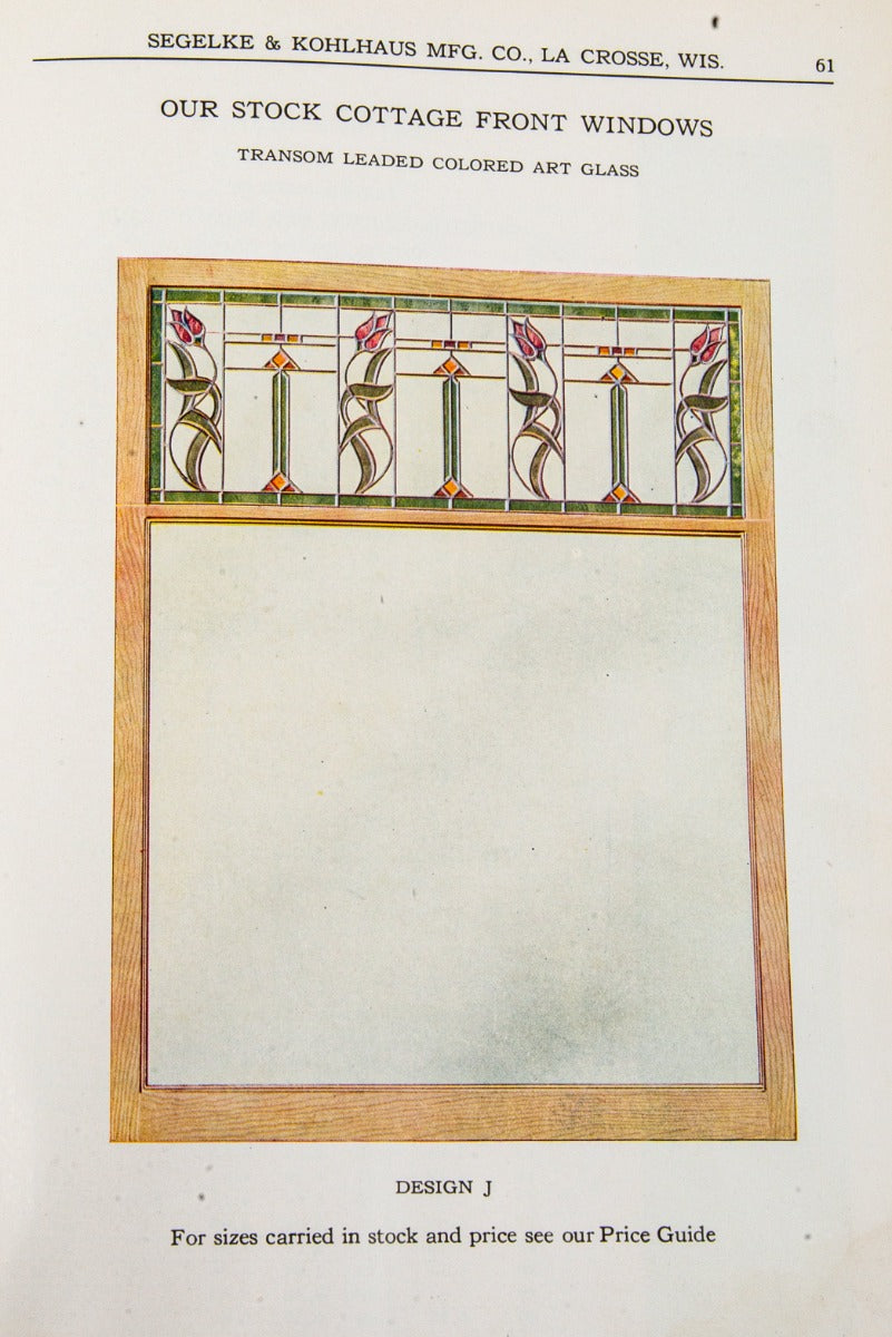 rare early 20th century hardbound segelke & kohlhaus company millwork product catalog