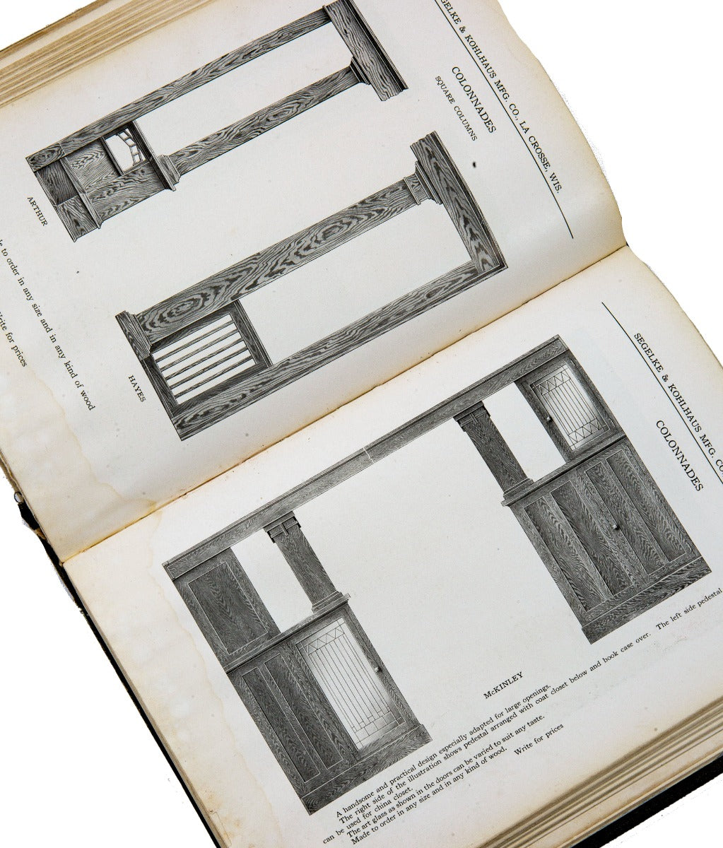 rare early 20th century hardbound segelke & kohlhaus company millwork product catalog