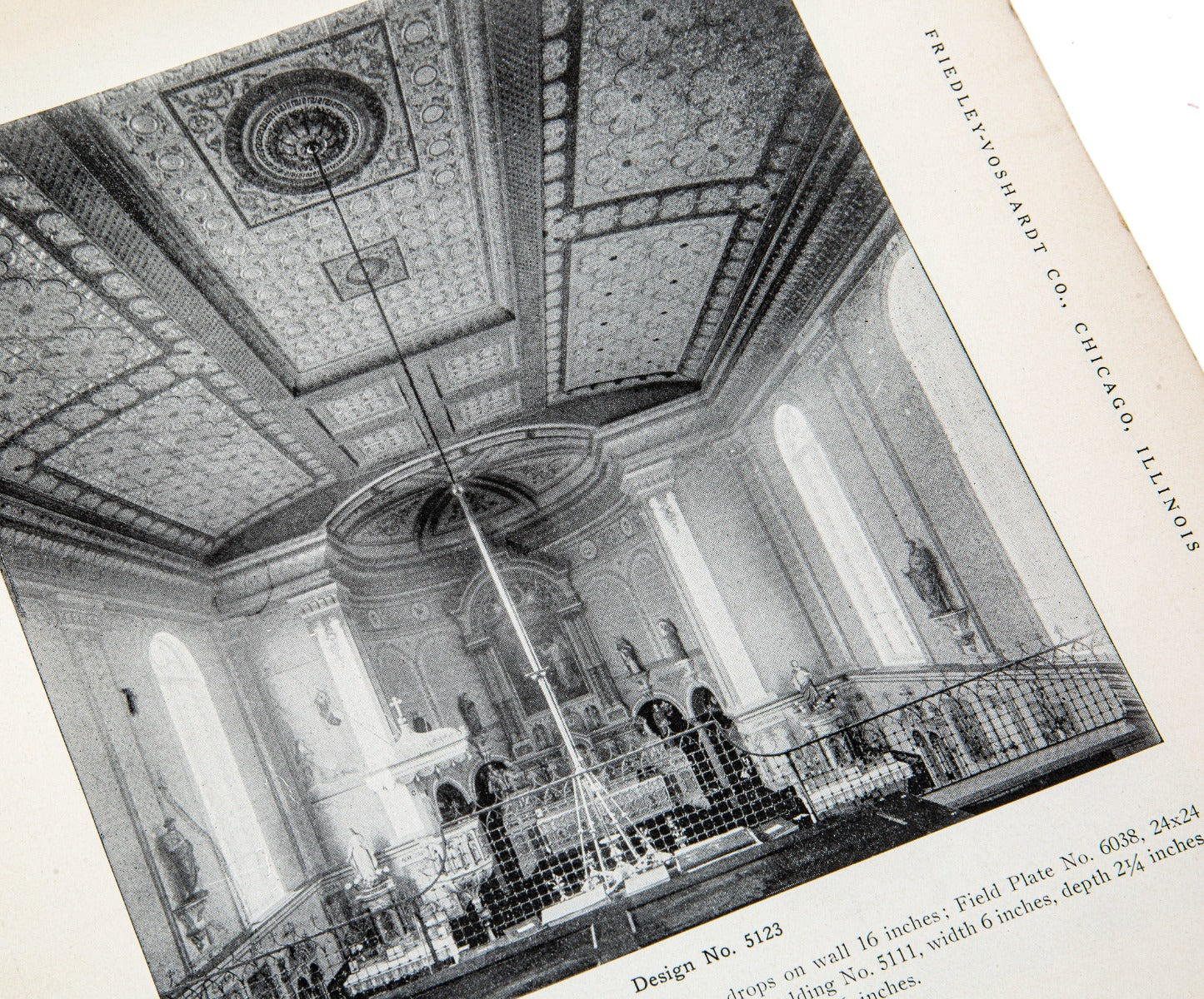 early 20th century original friedley-voshardt artistic ceiling catalog with other sheet metal ornaments