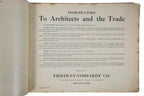 rare early 20th century original and intact profusely illustrated chicago-based friedley-voshardt ornamental metal catalog