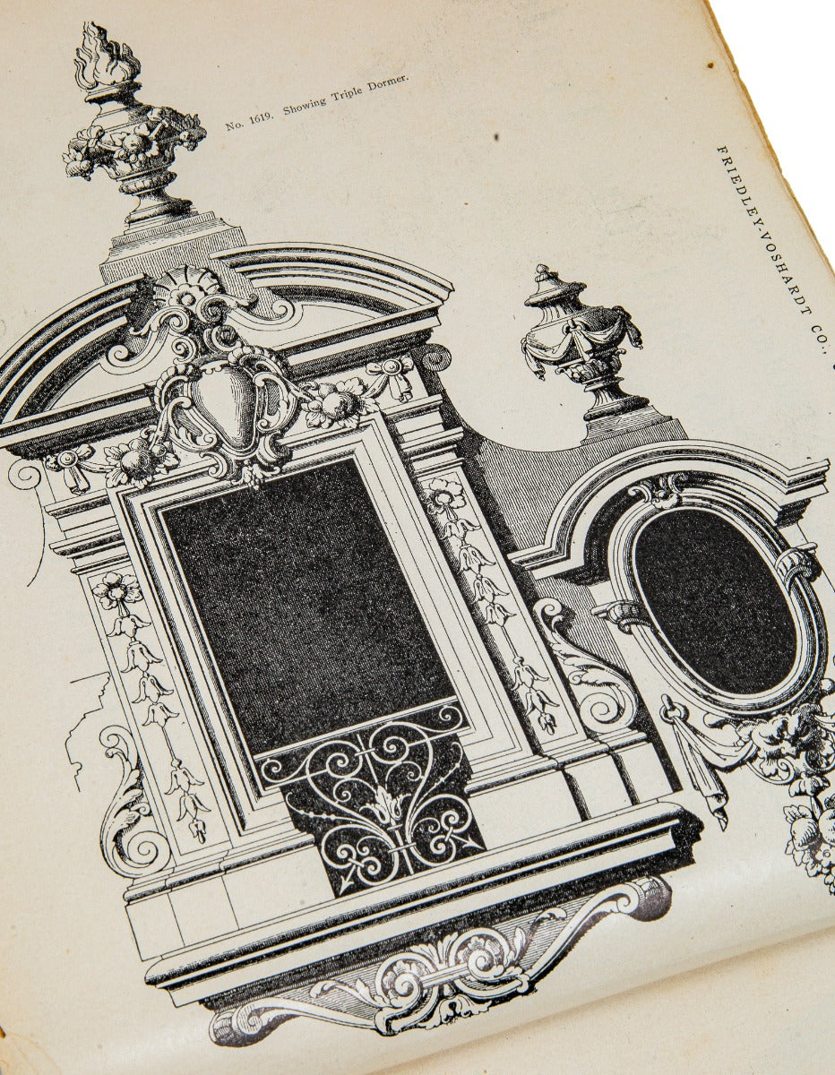 rare early 20th century original and intact profusely illustrated chicago-based friedley-voshardt ornamental metal catalog