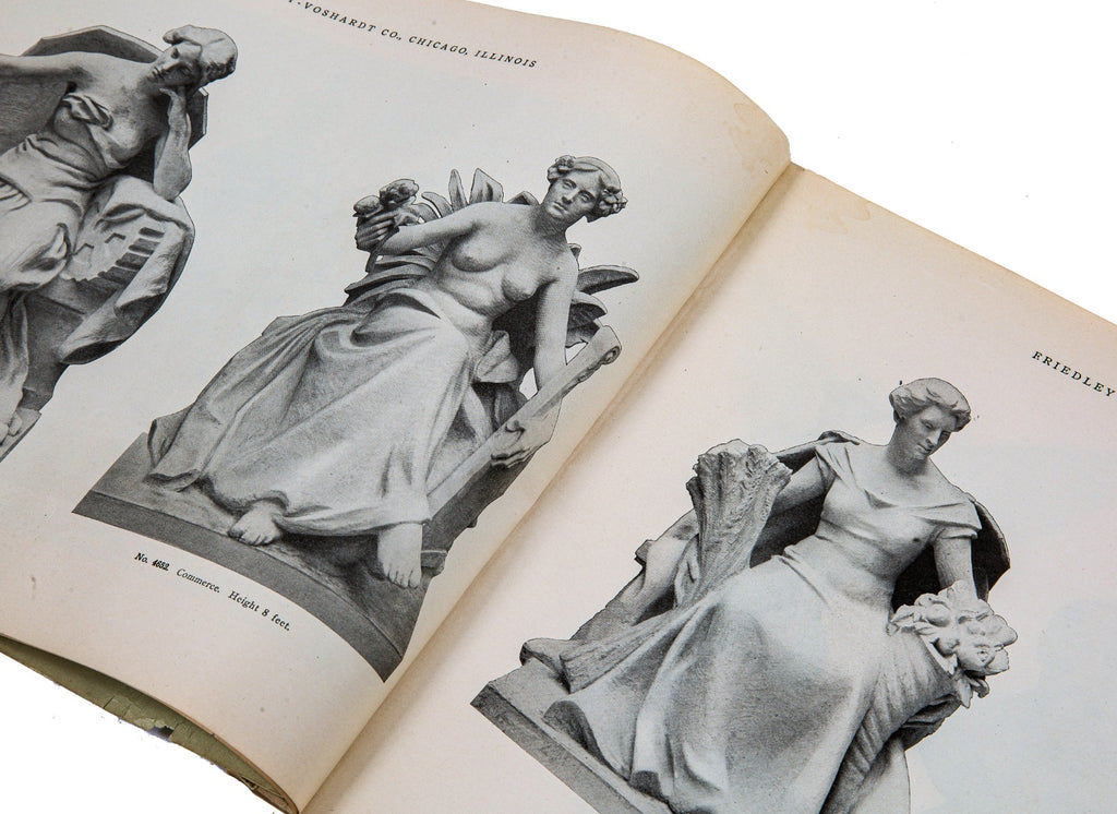 rare early 20th century original profusely illustrated chicago-based friedley-voshardt ornamental metal catalog