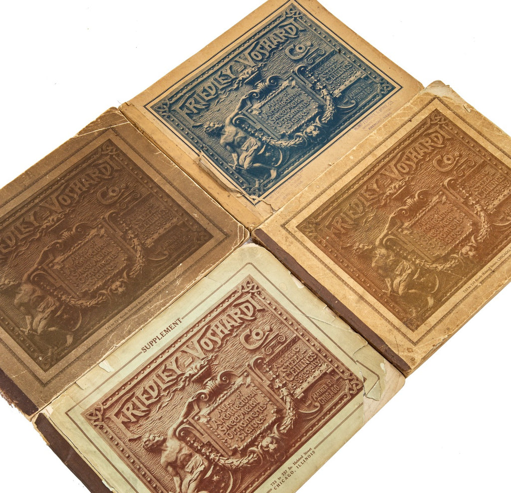 rare early 20th century original profusely illustrated chicago-based friedley-voshardt ornamental metal catalog