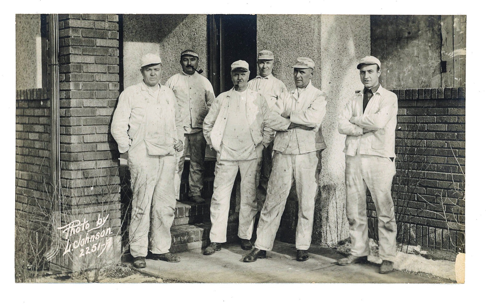 original 1923 silver gelatin photographic print of odin j. oyen decorating firm artisans