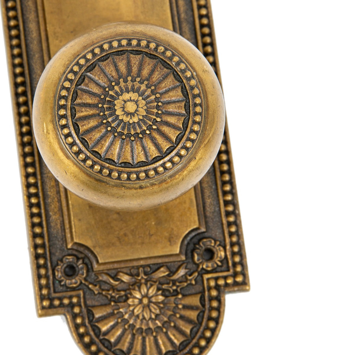 original 1920s cast bronze hardware salvaged from jarvis hunt's 850 lakeshore drive athletic club