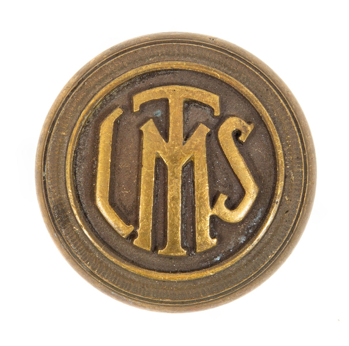 original early 20th century logan square cast brass masonic temple custom-designed office door handle