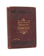 highly detailed c. 1892 huttig sash and door company "book of designs" containing exterior and interior architectural designs