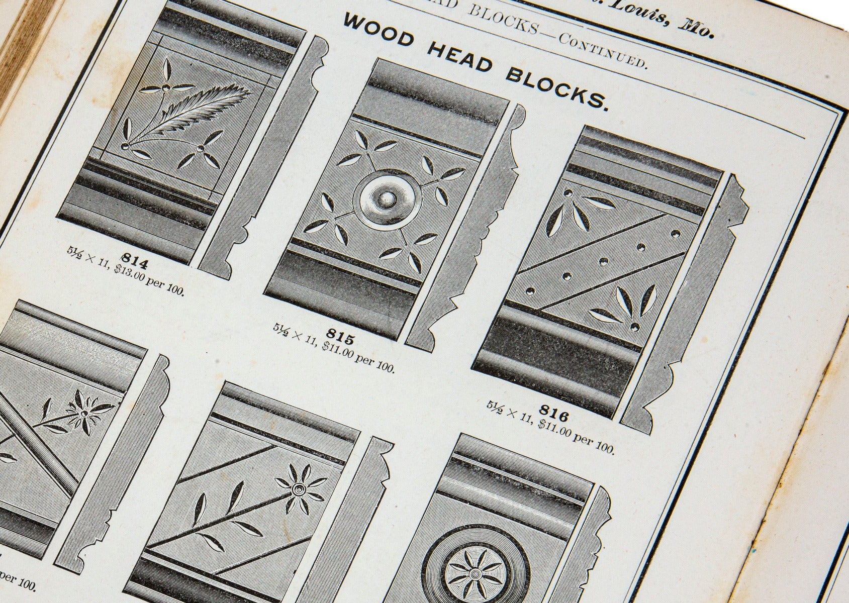 highly detailed c. 1892 huttig sash and door company "book of designs" containing exterior and interior architectural designs